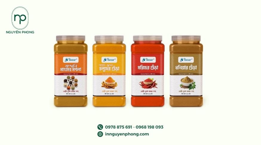 Các loại tem dán gia vị phổ biến